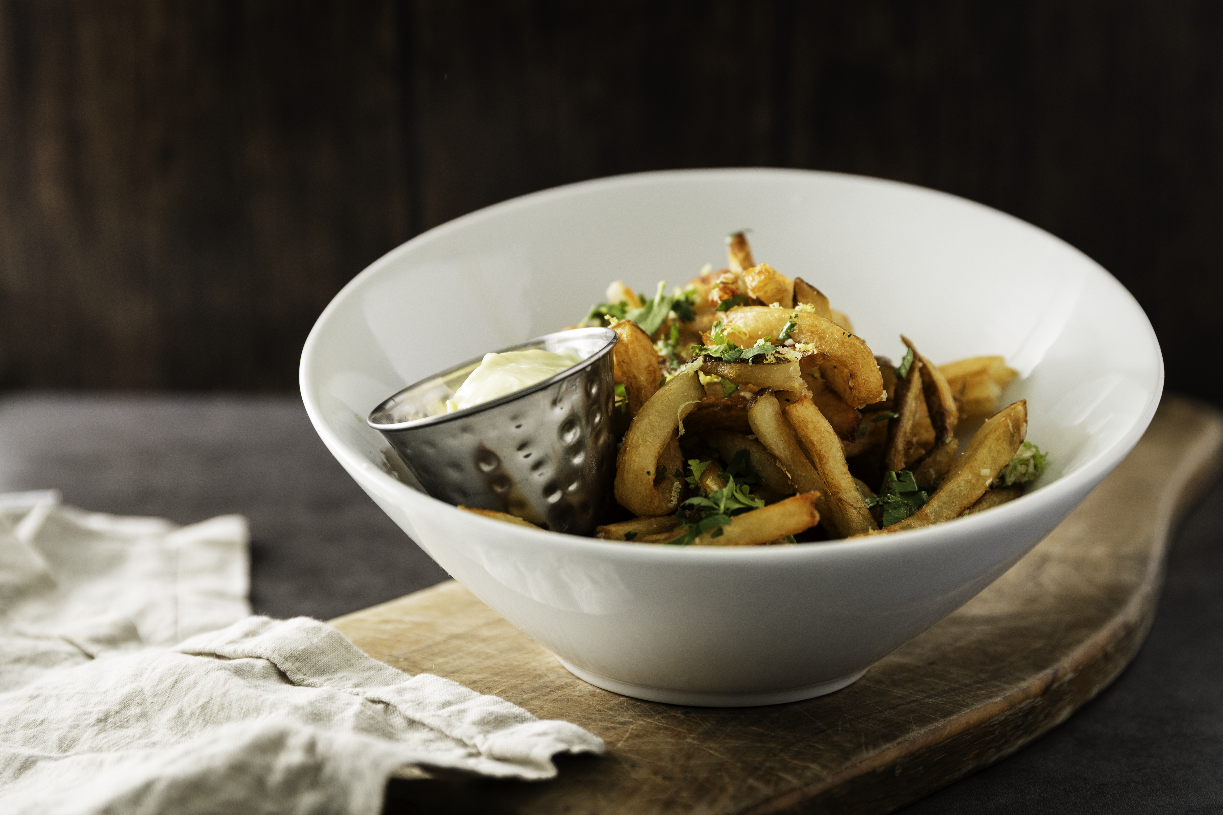 Garlic, lemon, cilantro Fries